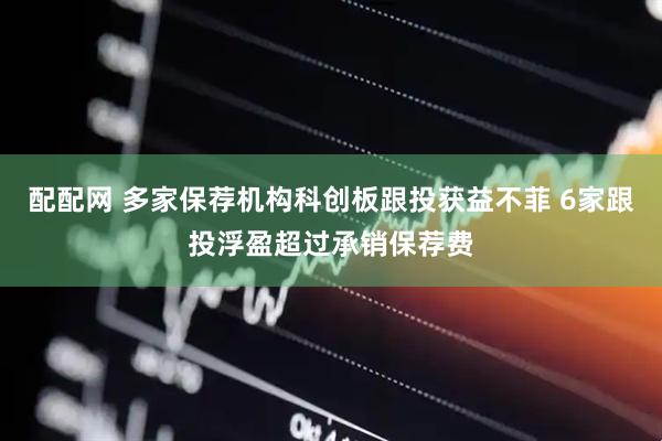 配配网 多家保荐机构科创板跟投获益不菲 6家跟投浮盈超过承销保荐费