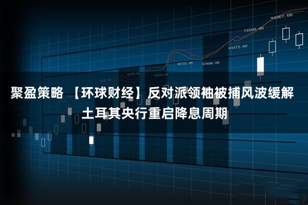 聚盈策略 【环球财经】反对派领袖被捕风波缓解 土耳其央行重启降息周期